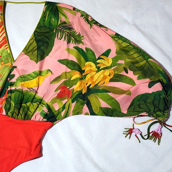 FARM Rio Colorful Jungle Print Bodysuit - Picture 3 of 14